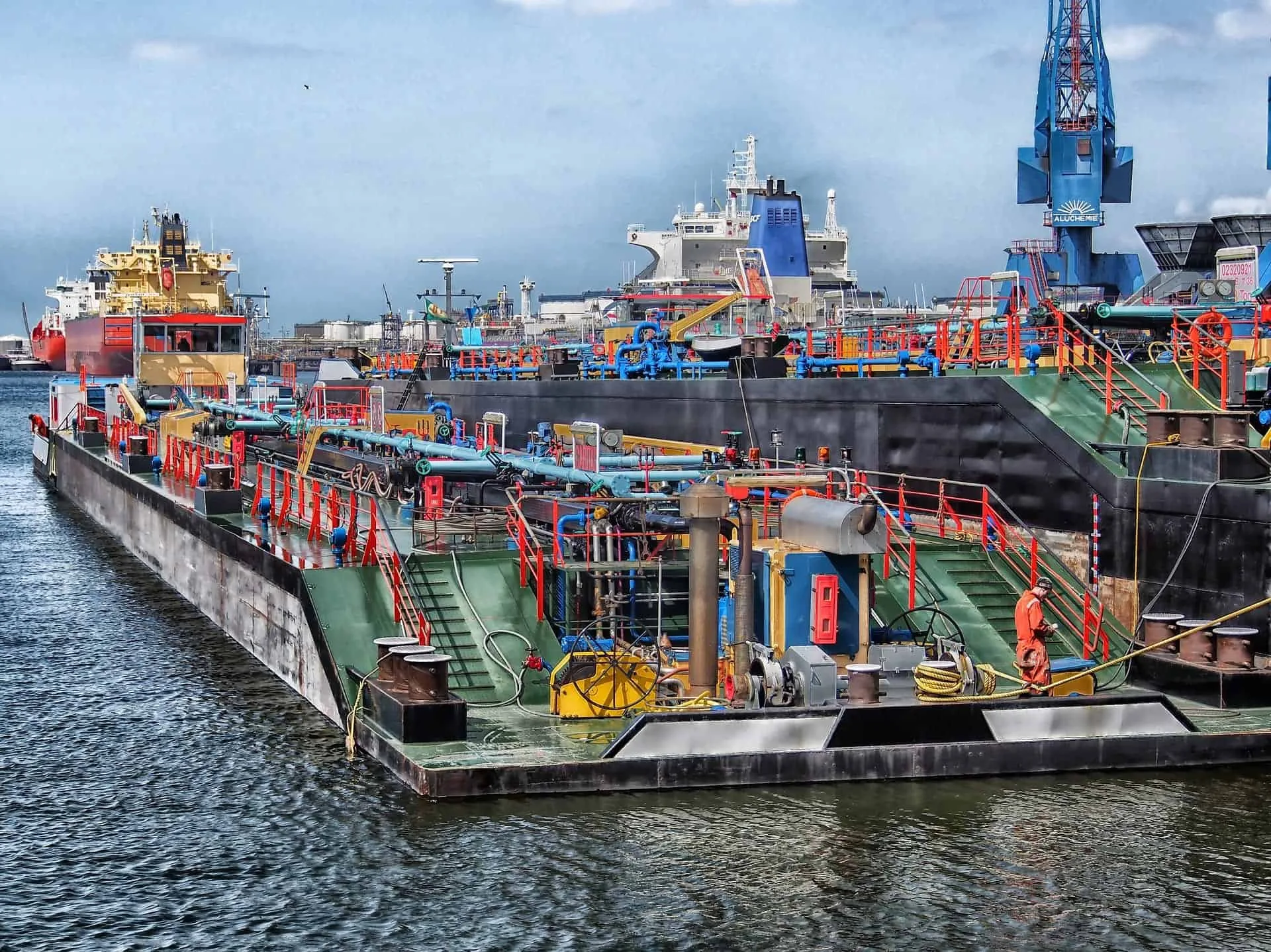 Monitoring der Hafenanlage Rotterdam