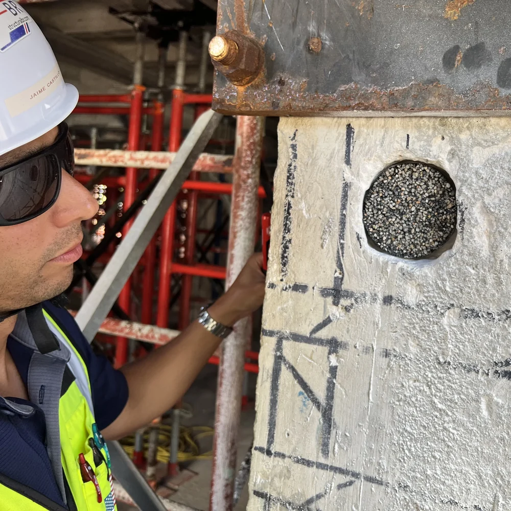 Nullmessung und Messkonzept auf einer Baustelle
